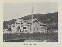 Geilo hotel bygget 1880. Foto: Narve Skarpmoen. Kilde: "Buskerud amt" (Drammen, 1914).