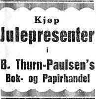80. Annonse II fra B. Thurn-Paulsen i Trønderbladet 15. des -26.jpg