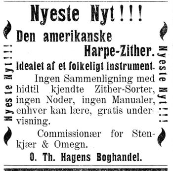 Annonse for "Harpe-Zither" i Mjølner 23. 10. 1899.jpg
