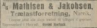 215. Annonse fra AS Mathisen & Jakobsen i Haalogaland 15.12. 1922.jpg