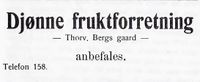 22. Annonse fra Djønne fruktforretning i Narvikboka 1912.jpg