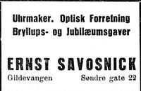 50. Annonse fra Ernst Savosnick i Trønderbladet 22.12. 1926.jpg