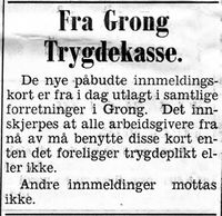 26. Annonse fra Grong Trygdekasse i Namdal Arbeiderblad 28.10. 1950.jpg