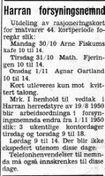 27. Annonse fra Harran forsyningsnemnd i Namdal Arbeiderblad 28. 10.1950.jpg