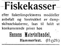 15. Annonse fra Hauans Materialhandel i Harstad Tidende 26. juni 1913.jpg