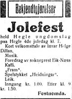 102. Annonse fra Hegle ungdomslag i Trønderbladet 22.12. 1926.jpg
