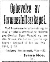 13. Annonse fra Inderøy konkursrett i Indhereds-Posten 30.10. 1922.jpg