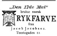 81. Annonse fra Jacob Jacobsen i Den 17de Mai 7.11. 1898.jpg