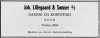 91. Annonse fra Joh. Lillegaard & Sønner AS i Norsk Militært Tidsskrift nr. 11 1960.jpg