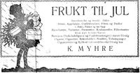 65. Annonse fra K. Myhre i Trønderbladet 22.12. 1926.jpg