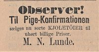 452. Annonse fra M.N. Lunde i Lofot-Posten 27.07.1885.jpg