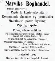 10. Annonse fra Narviks Boghandel i Narvikboka 1912.jpg