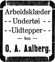 322. Annonse fra O. A. Aalberg i Indtrøndelagen 17.1. 1913.jpg