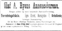 88. Annonse fra Olaf A. Ryens Annoncebureau i Den 17de Mai 7.11. 1898.jpg