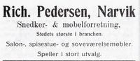 25. Annonse fra Rich. Pedersen i Narvikboka 1912.jpg