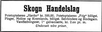 41. Annonse fra Skogn Handelslag i Nord-Trøndelag og Nordenfjeldsk Tidende 2. november 1922.jpg