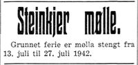 347. Annonse fra Steinkjer mølle i Nord-Trøndelag og Inntrøndelagen 4.7. 1942.jpg