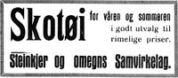 426. Annonse fra Steinkjer og omegns Samvirkelag 24.5. 1937.jpg