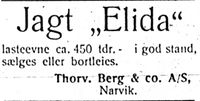 125. Annonse fra Thorv. Berg & Co AS, Narvik i Harstad Tidende 24. juli 1913.jpg