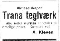 342. Annonse fra Trana Teglverk i Indheredsposten 9.11.1917.jpg