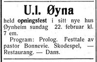93. Annonse fra U.L. Øyna i Nord-Trøndelag og Nordenfjeldsk Tidende 17.2.1938.jpg