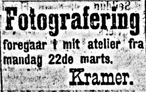 Annonse fra fotograf Kramer i Tromsø Amts Folkeblad 26.03. 1897.jpg