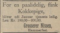 56. Annonse fra grosserer Nissen i Harstad Tidende 18.11. 1907.jpg