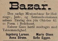 178. Annonse fra komiteen om missionsbazar i bedehuset i Bodø Tidende 26.09.1890.jpg