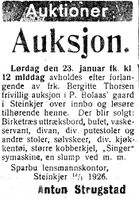 Fra avisa Inntrøndelagen 20. januar 1926