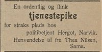 212. Annonse fra politibetjent Hergot i Haalogaland 15.02. 1908.jpg