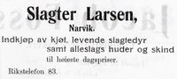 41. Annonse fra slagter Larsen i Narvikboka 1912.jpg