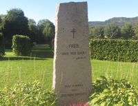 Fredet minnelund ved Asker kirkegård for gravlagte fra Dikemark sykehus. Foto: Stig Rune Pedersen
