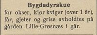 12. Avisklipp om bygdedyrskue i Nordlys 12.09. 1908.jpg