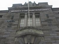 Fasade, Museet for samtidskunst, Bankplassen 4 i Oslo. Foto: Stig Rune Pedersen