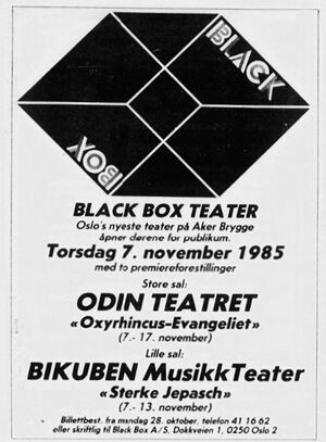 Black Box Teater annonse 1985.jpg