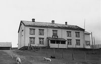 Bossekop handelssted. Foto: Halvor Vreim (1936).