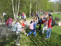 DKS besøker Mølleparken i Sagdalen mai 2007.