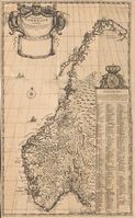 "Delineatio Norwegiae novissima", Jonas Ramus og Johan Heitmann 1719