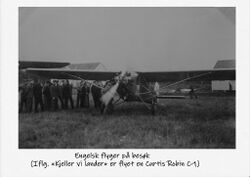 Engelsk gjest på Kjeller: Curtiss Robin C-1.