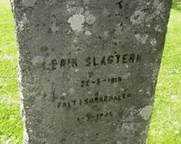Milorg-mannen Erik Slagtern falt i 1945 og er gravlagt på Sørkedalen kirkegård . Foto: Stig Rune Pedersen