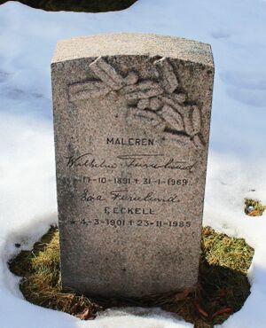 Eva og Wilhelm Furulund gravminne Nordstrand.jpg