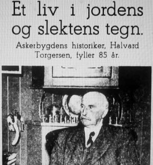 Faksimile Aftenposten 1940 Halvard Torgersen 85 år intervju.jpg