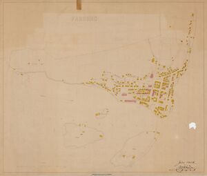 Kart over Farsund fra 1904