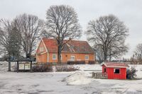 Våningshuset på Gamle Hvam. Gården er i dag museum. Foto: Leif-Harald Ruud (2022)