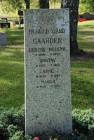 Gravstedet til familien Gaarder på østre Burul. De er gravlagt på Hoff kirkegard. Foto: Inger-Marit Østby