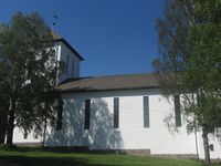 Grefsen kirke fra 1949 ligger ved Grefsen kirkegård, men er yngre enn gravkapellet i motsatt ende av kirkegården. Foto: Stig Rune Pedersen