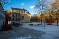 Lekeområde på Greverud skole mellom Eika og Grana. Foto: Jonas Tisell (2023).