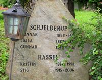 Industrileder Gunnar Schjelderups familiegravminne på Ris kirkegård. Foto: Stig Rune Pedersen