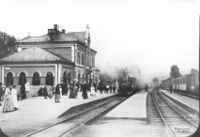 Hokksund stasjon i 1913.