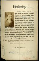 Etterlysning av Henrik Jansson før arrestasjon, 1885